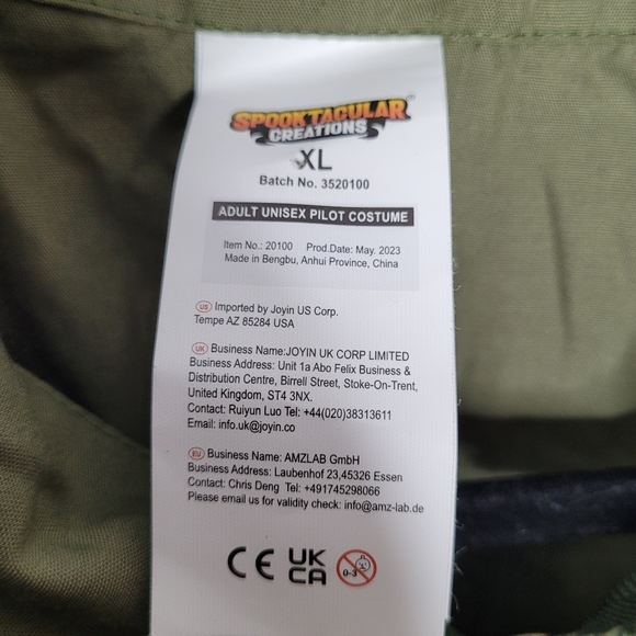 Spooktacular Creations Top Gun Maverick Flight Suit Costume Size XL - Picture 2 of 11